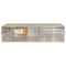 Quantum Storage Systems® 5.25" x 23.625" Ivory 5 Compartment Storage Box with Clear Tip Out Bins